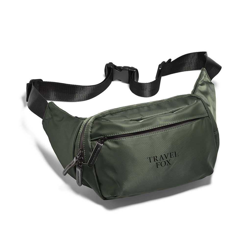 城市移動防水腰/斜背包-綠