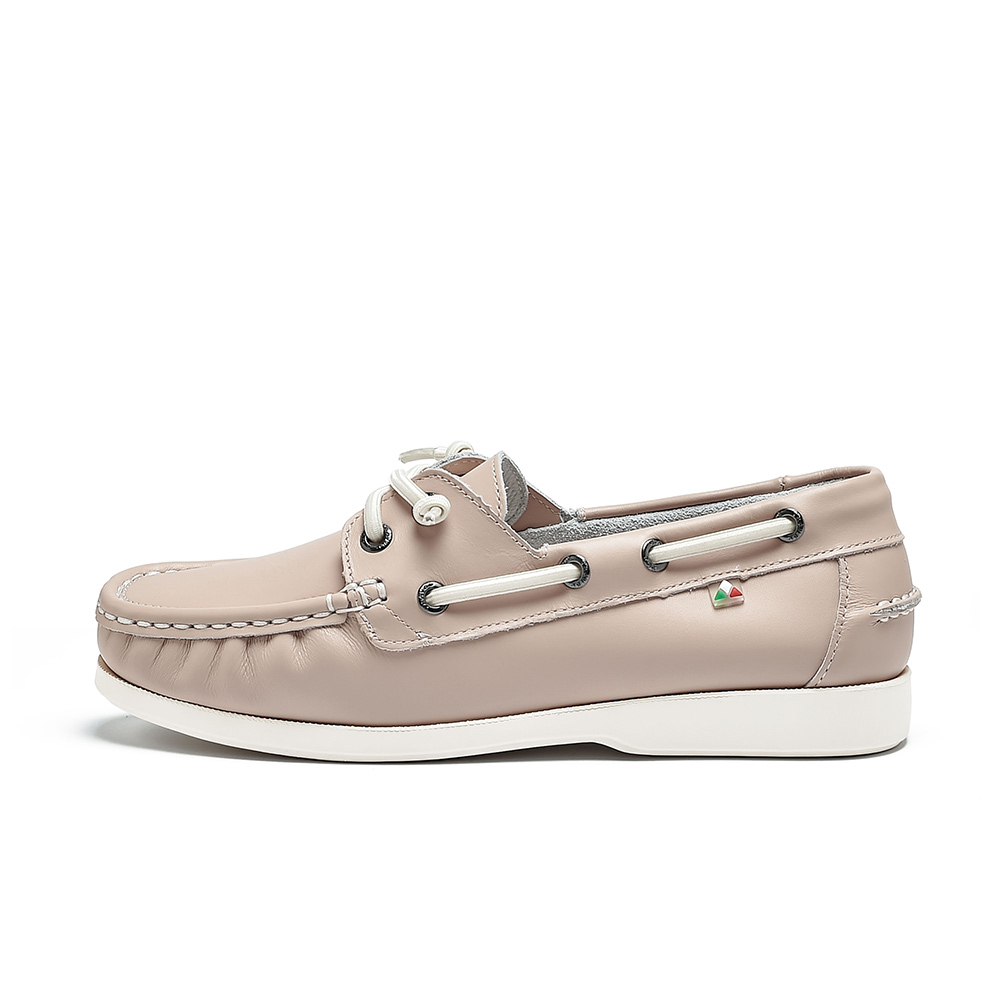 Dolly 鬆緊繫帶帆船鞋-奶茶