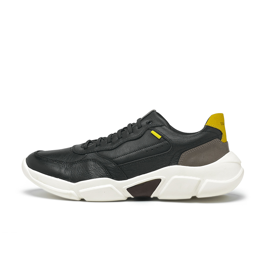 Bern 真皮免綁帶休閒鞋-鉛黑