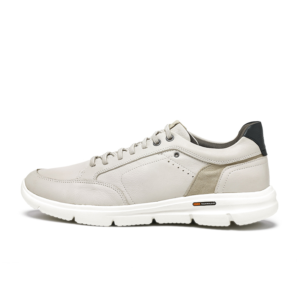 Bome 真皮免綁帶休閒鞋-灰