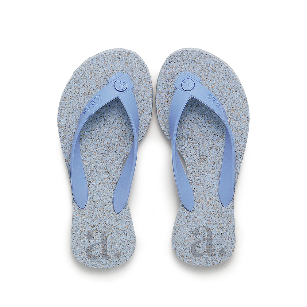 夾腳拖/人字拖-矢車菊淺藍