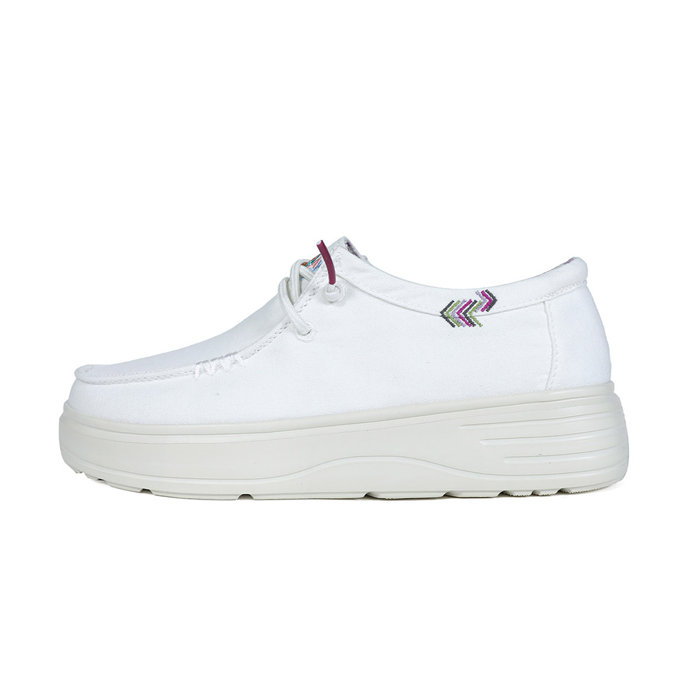 BLOCK NATAL 厚底時尚懶人鞋/小白鞋-白霞戀曲