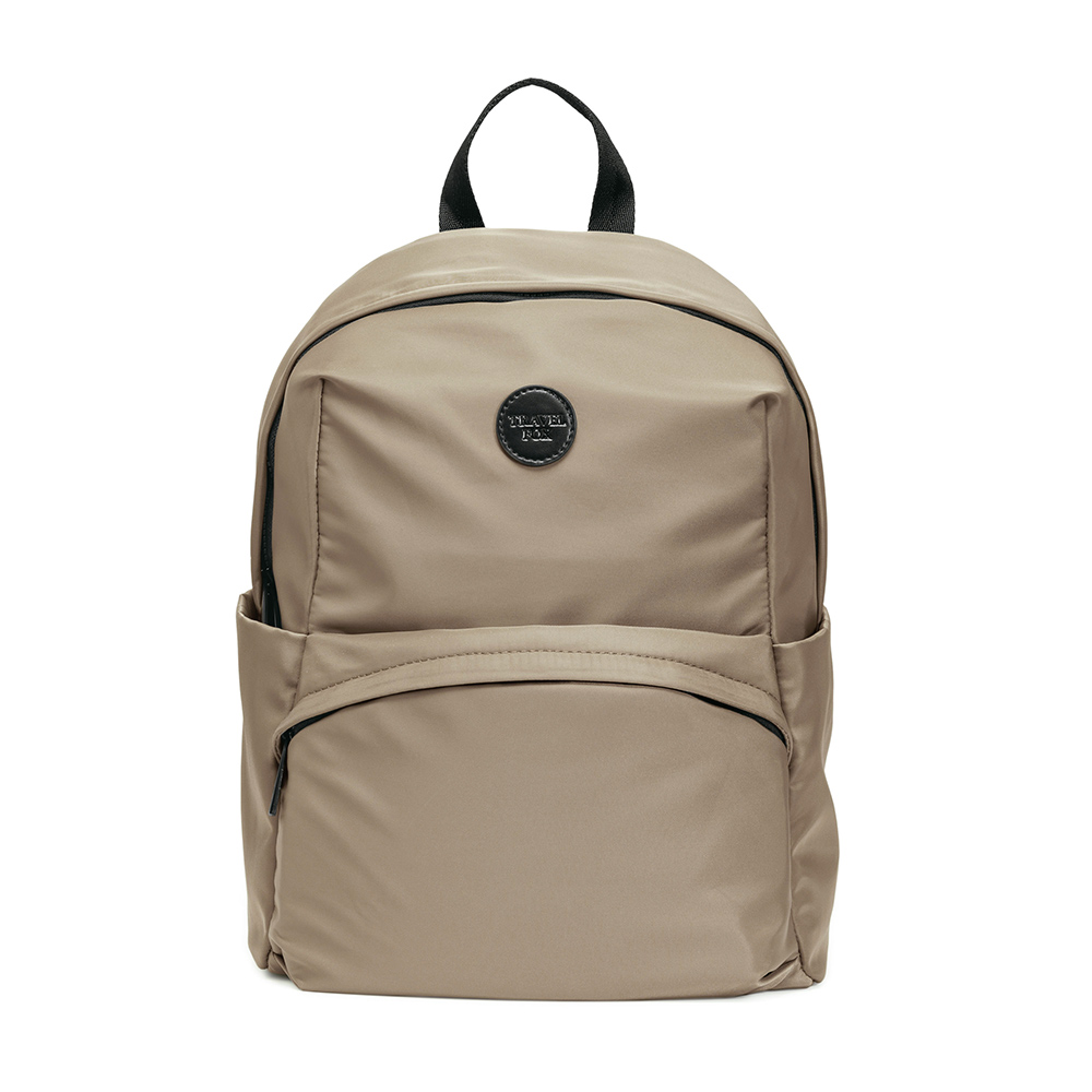 輕巧時尚防水女後背包-卡其