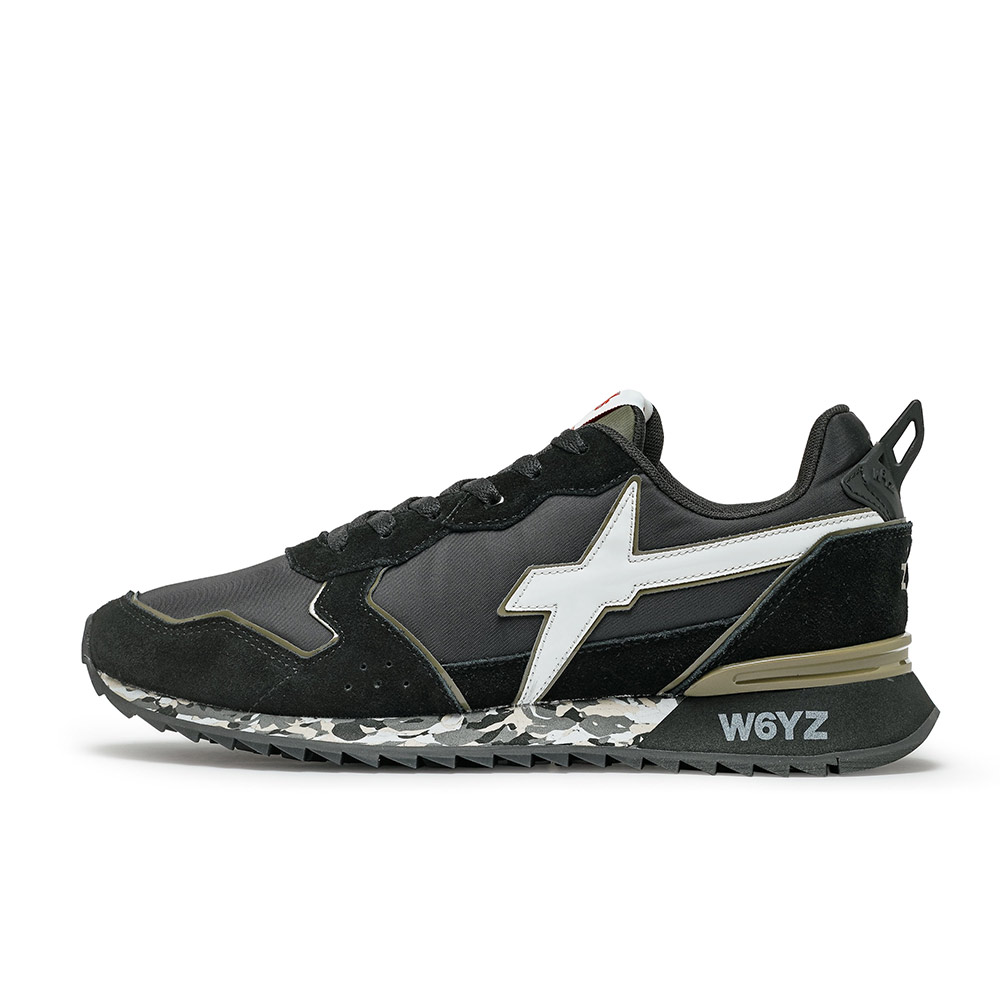 JET-M 迷彩運動風休閒鞋-黑