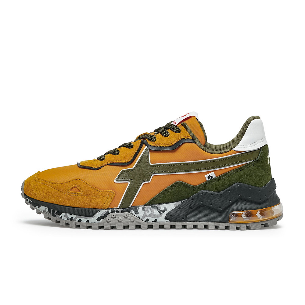 BREEZE-M 運動風休閒鞋-橘/綠